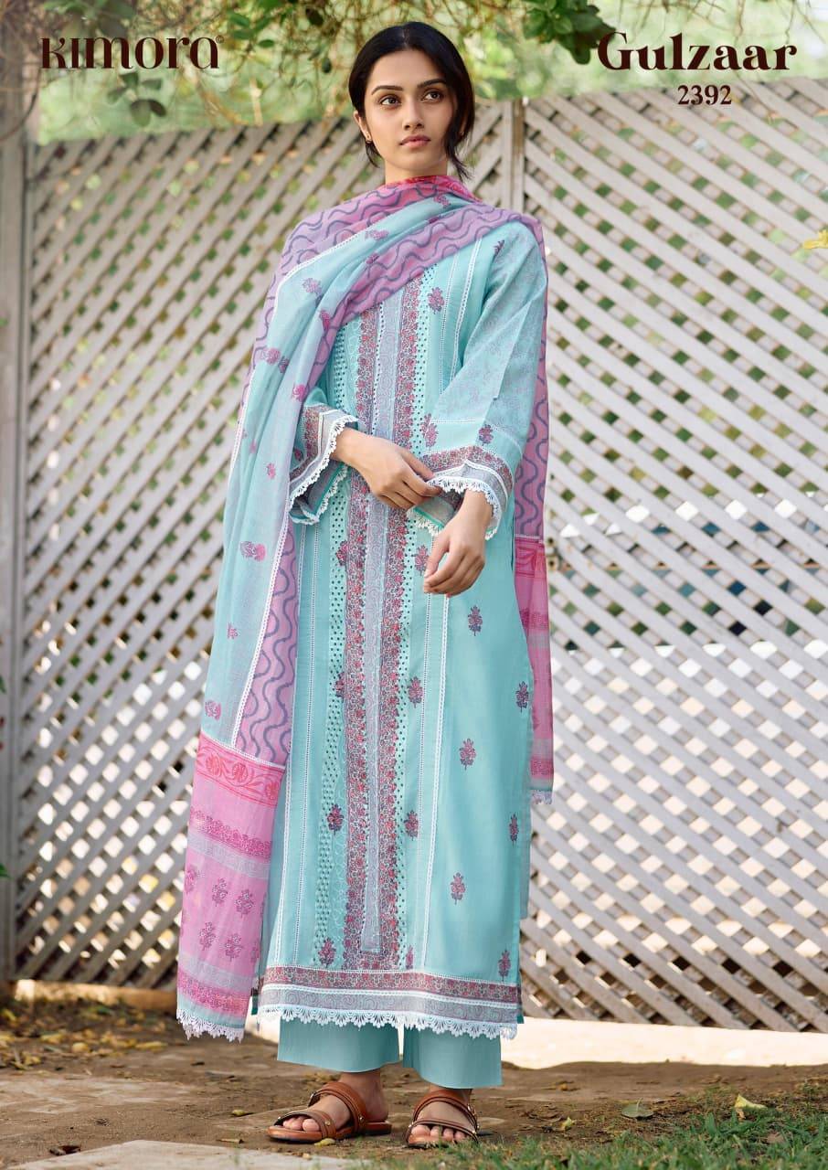 Gulzaar BY Kimora Fashion 2391 To 2394 Series Beautiful Fancy Stylish Colourful casual wear pure cotton lawn Dresses At Wholesale Price